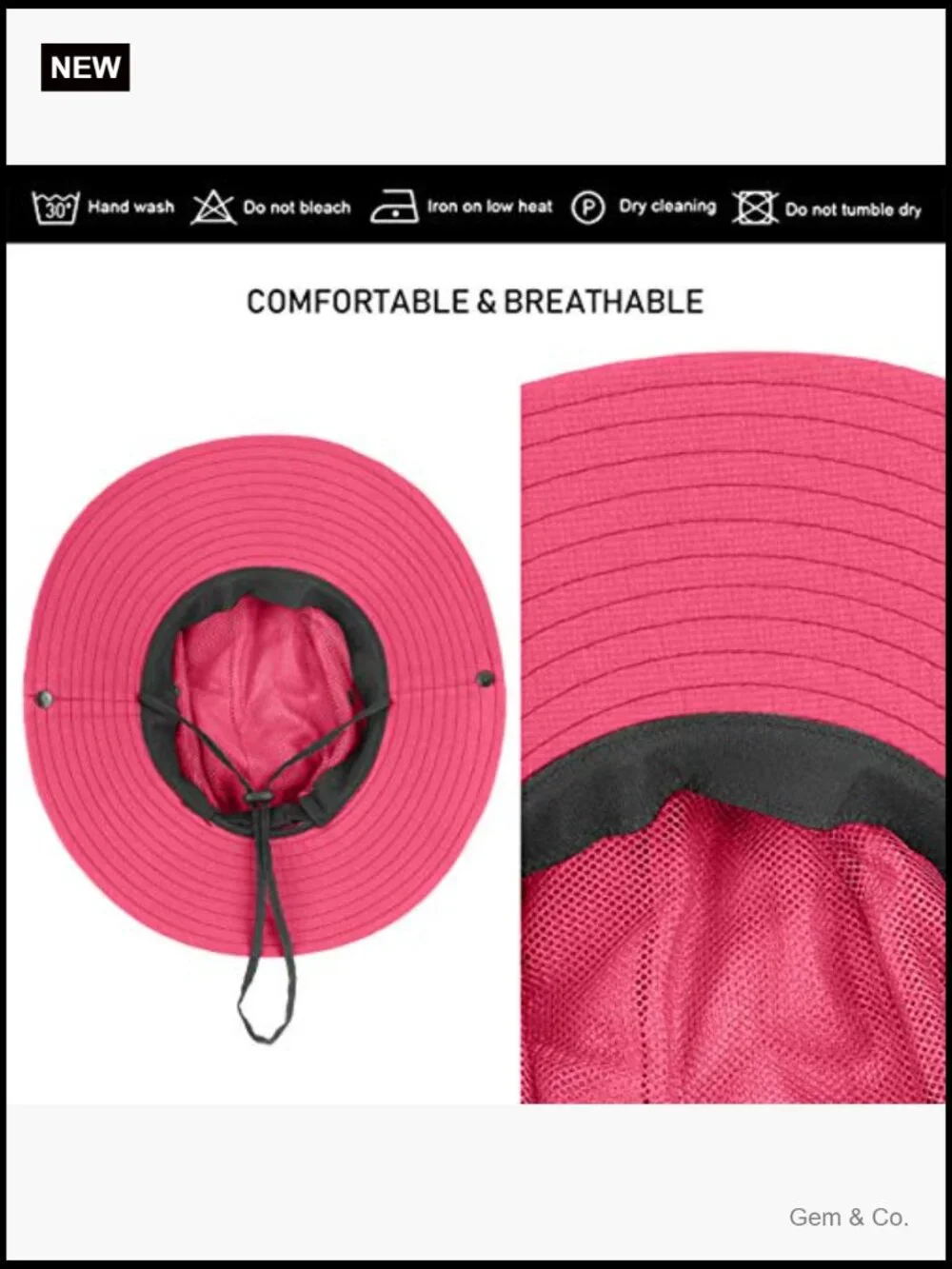 6 Packable Women's Wide Brim Sun Hats UPF 50+ Ponytail Beach Fishing Hiking